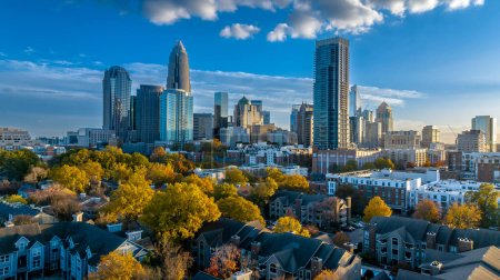 Photo for Aerial view of the Queen City, Charlotte, North Carolina - Royalty Free Image