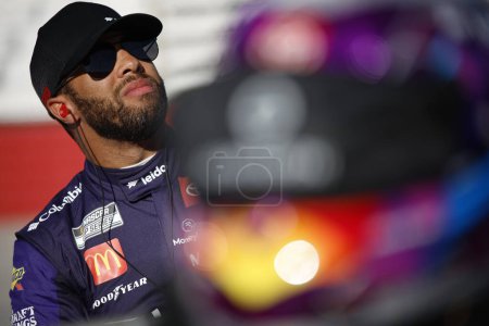 Photo for Bubba Wallace gets ready to practice for the Food City 500 in Bristol, TN, USA - Royalty Free Image