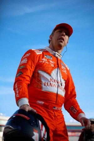 Photo for Brad Keselowski gets ready to practice for the Food City 500 in Bristol, TN, USA - Royalty Free Image
