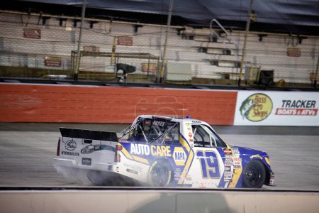 Photo for Christian Eckes wins the Weather Guard Truck Race in Bristol, TN, USA - Royalty Free Image