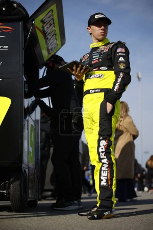Photo for NASCAR Xfinity Series driver, Brandon Jones gets ready to qualify for the ToyotaCare 250 in Richmond, VA, USA - Royalty Free Image