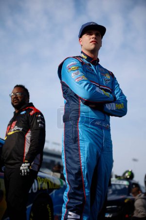 Foto de Blaine Perkins, piloto de NASCAR Xfinity Series, se prepara para clasificarse para el ToyotaCare 250 en Richmond, VA, Estados Unidos - Imagen libre de derechos