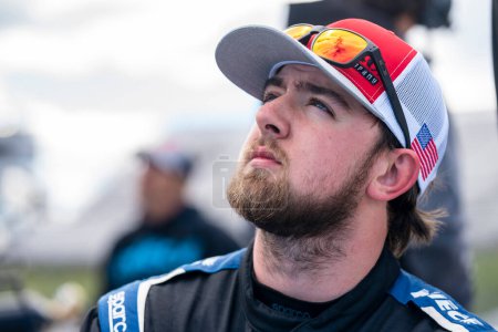 Photo for Kaden Honeycutt takes to the track to practice for the Long John Silver's 200 in Martinsville, VA, USA - Royalty Free Image