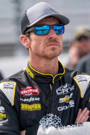 Photo for Grant Enfinger takes to the track to practice for the Long John Silver's 200 in Martinsville, VA, USA - Royalty Free Image