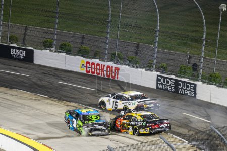 Photo for Jeremy Clements brings out the caution flag during the Long John Silver's 200 in Martinsville, VA, USA - Royalty Free Image