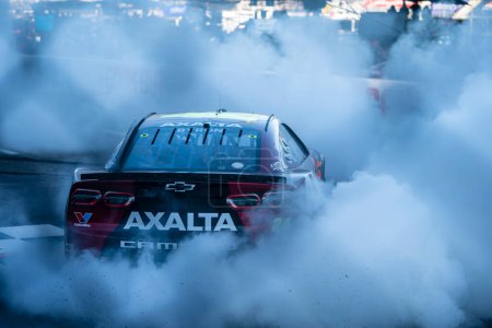 Photo for William Byron celebrates his win for the Cook Out 400 in Martinsville, VA, USA - Royalty Free Image