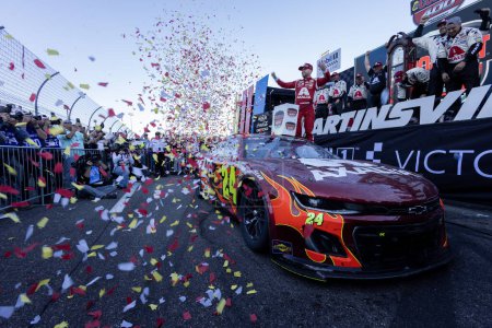 Photo for NASCAR Cup Series driver, William Byron wins for the Cook Out 400 in Martinsville, VA, USA - Royalty Free Image