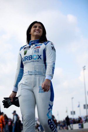 Photo for Hailie Deegan gets ready to qualify for the Ag-Pro 300 in Lincoln, AL, USA - Royalty Free Image