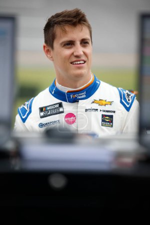 Photo for Zane Smith gets ready to qualify for the GEICO 500 in Lincoln, AL, USA - Royalty Free Image