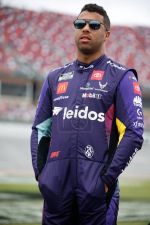 Photo for Bubba Wallace gets ready to qualify for the GEICO 500 in Lincoln, AL, USA - Royalty Free Image
