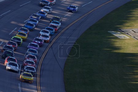 Photo for Michael McDowell leads the field for the GEICO 500 in Lincoln, AL, USA - Royalty Free Image
