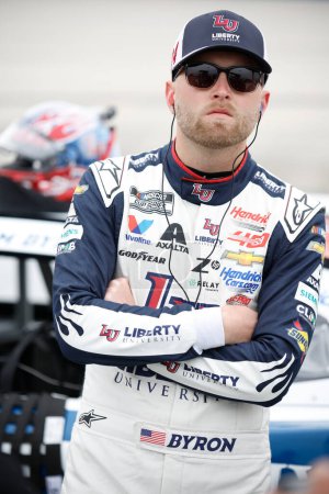 Photo for William Byron gets ready to practice for the Wurth 400 in Dover, DE, USA - Royalty Free Image