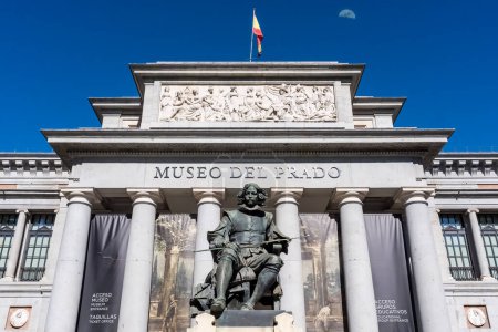 Foto de Museo del Prado: El museo de arte más importante de España en el centro de Madrid, que alberga un exquisito arte europeo del siglo XII al XX. - Imagen libre de derechos