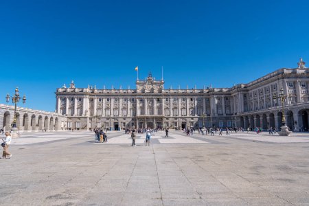 Photo for Royal Palace of Madrid: Iconic Residence of Spanish Royalty, Hosting State Ceremonies. - Royalty Free Image