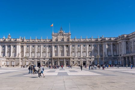Photo for Royal Palace of Madrid: Iconic Residence of Spanish Royalty, Hosting State Ceremonies. - Royalty Free Image
