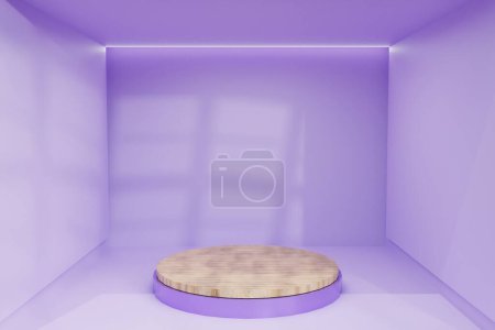 Photo for 3 d rendering of empty podium and product display. - Royalty Free Image