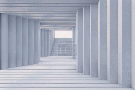 Foto de 3d renderizado de pasillo vacío interior - Imagen libre de derechos