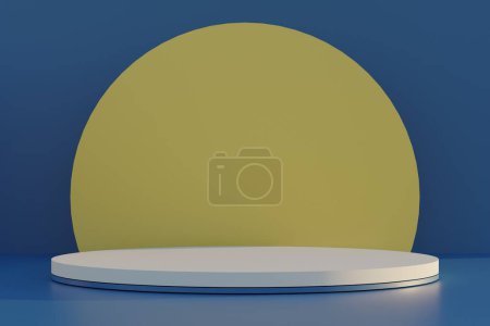 abstract 3 d render, podium, pedestal for product, advertising