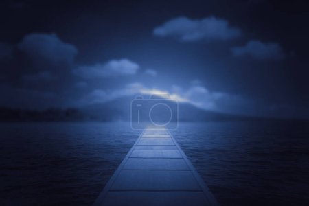 Téléchargez les photos : Beau ciel nocturne avec nuages - en image libre de droit