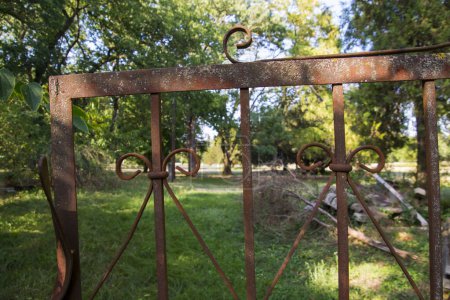 Fence of the park in the Karolyi Caste in Nagymagocs in Hungary