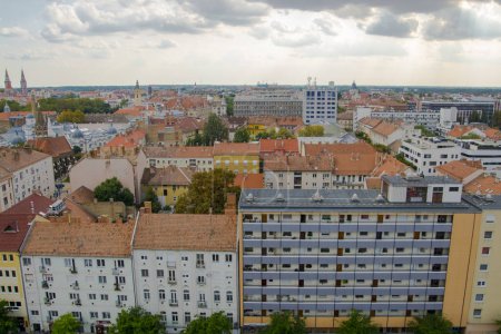 View of Szeged city from the Water Tower