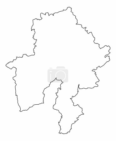 Téléchargez les illustrations : Carte de Namur isolée sur fond blanc, Belgique - en licence libre de droit
