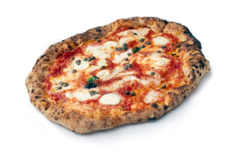 Téléchargez les photos : Pizza Napoli, pizza aux câpres, Pizza italienne classique - en image libre de droit