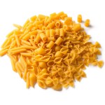 close-up shot of pile of raw macaroni