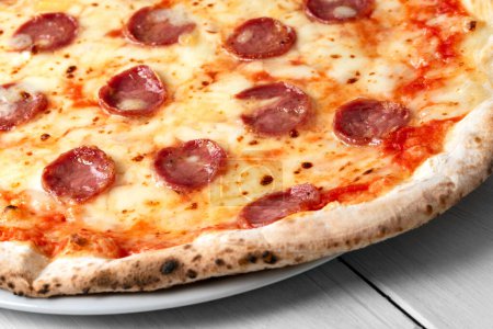 Foto de Pizza de pepperoni, primer plano - Imagen libre de derechos