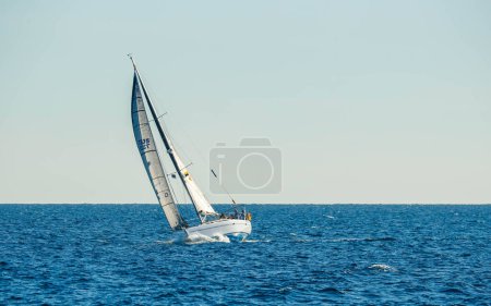 Photo for Sailboat sailing in the ocean - Royalty Free Image
