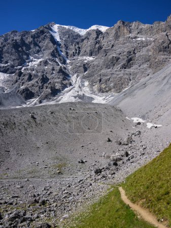 The Ortler Alps near Sulden (South Tyrol, Italy) on a sunny day in summer