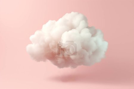 Foto de Nube rosa abstracta sobre fondo rosa. - Imagen libre de derechos