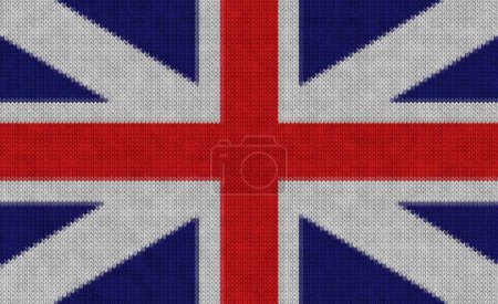 Foto de Bandera inglesa tejida, representación 3d, ilustración 3d - Imagen libre de derechos