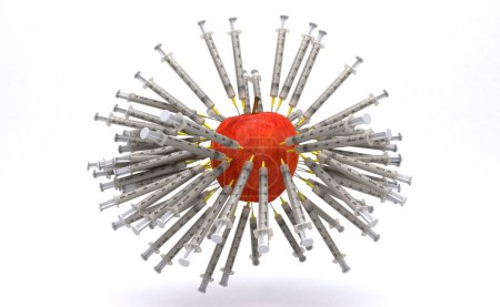 Téléchargez les photos : Rendement 3D. concept de virus et de coronavirus - en image libre de droit