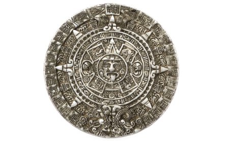 Foto de Collage de signo de calendario maya - Imagen libre de derechos