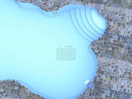 Photo for 3 d cg rendering of swimming pool - Royalty Free Image