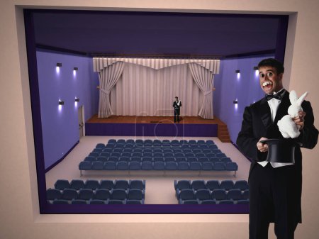 Photo for 3 d cg rendering of the theater - Royalty Free Image