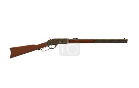 Photo for Hunting rifle isolated on white background. - Royalty Free Image
