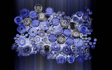 Photo for Abstract background of gears and cogwheels - Royalty Free Image