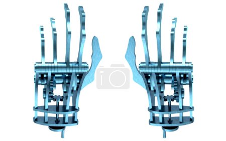 Foto de Representación 3d del brazo robótico - Imagen libre de derechos