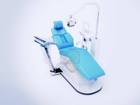 Téléchargez les photos : Équipement dentaire. Illustration 3 d. concept de soins dentaires. - en image libre de droit