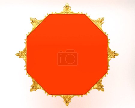 Photo for Red and gold banner - Royalty Free Image