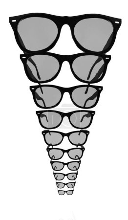 Photo for Black sunglasses on white background. - Royalty Free Image