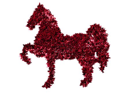 Téléchargez les photos : Silhouette de cheval abstrait - en image libre de droit