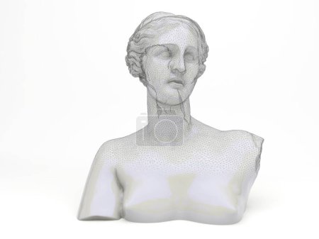 Photo for Female sculpture, 3 d illustration. - Royalty Free Image