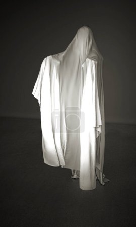 Foto de Fantasma en un vestido blanco - Imagen libre de derechos