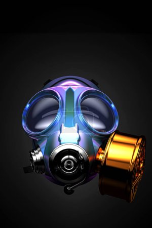 Photo for Antigas mask, rendering 3d - Royalty Free Image