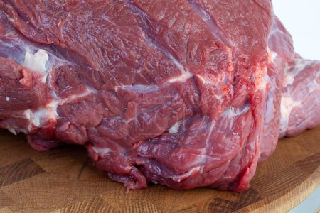 Photo for Fresh beef on a cutting board. - Royalty Free Image