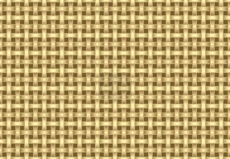 Illustration for Golden interlaced background, seamless pattern - Royalty Free Image