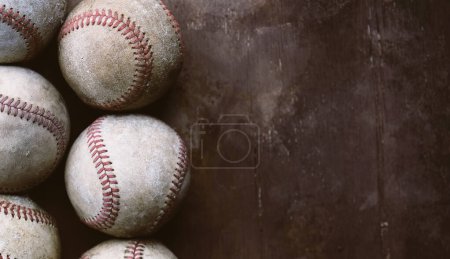 Téléchargez les photos : Fond de baseball style vintage avec espace de copie - en image libre de droit